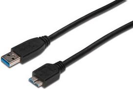 Assmann Cable USB-micro / USB Black 0.5m