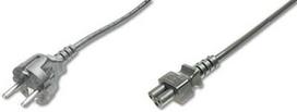 Assmann Cable Schuko/IEC C5 Black 0.75m
