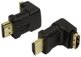 hdmi adapter 90 - LogiLink Adapter angled HDMI to HDMI - 1 nuotrauka