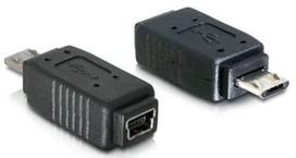 usb mini to micro usb - Delock Adapter USB-mini to USB-micro - 1 nuotrauka