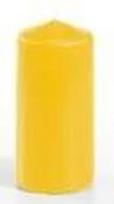 Pap Star Candle 5x10CM Yellow