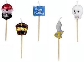 Pap Star Pirate Friends Boys Candle Decor 5pcs