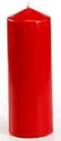 Pap Star Candle 6x16,5CM Red