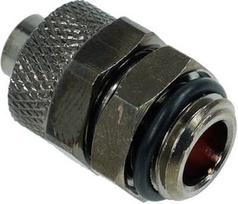 Alphacool 11/8mm Compression Fitting Outer Thread 1/4 Black Nickel