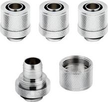Corsair Hydro X Series XF Compression 10/13mm ID/OD Fitting Four Pack Chrome