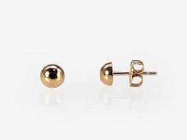 Diamond Sky 14K Rose Gold Earrings Golden Lady Solid Gold 585