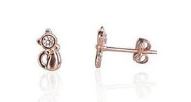 Diamond Sky 14K Red Gold Earrings Kitty III Solid Gold 585
