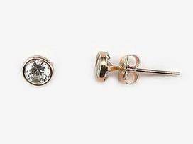 Diamond Sky 14K Red Gold Earrings New Classic IV Solid Gold 585