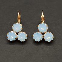 Diamond Sky Earrings Crystal Lady II Air Blue Opal With Swarovski Crystals