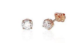 Diamond Sky 14K Red Gold Earrings Juno Gold Solid Gold 585