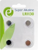 energa - Energenie Button Cell LR1130 1.5V 4-Pack EG-BA-LR1130-01 - 1 nuotrauka