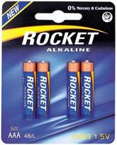 Rocket LR03-4BB AAA Batteries 4x