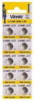 Vinnic AG12 L1142F LR43 Batteries 10x