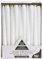 zvakiu rinkinys - Pap Star Candle 50PCS White - 1 nuotrauka