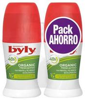 Byly Organic Extra Fresh Deodorant Roll On 2x50ml