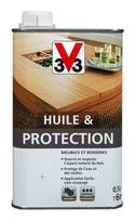 Baldų aliejus V33 Protection, tikmedžio spalvos, 0.5 l