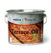 Aliejus terasoms su tungu Pentacolor Terrace Oil, juodas, 2.7 l