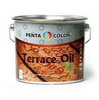 Aliejus terasoms su tungu Pentacolor Terrace Oil, tamsiai rudas, 2.7 l