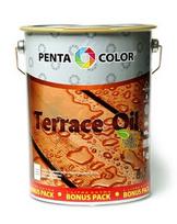 Aliejus terasoms su tungu Pentacolor Terrace Oil, pilkas, 4.5 l