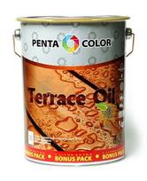 Aliejus terasoms su tungu Pentacolor Terrace Oil, šviesiai rudas, 4.5 l
