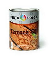 Tungų aliejus terasoms Pentacolor Terrace Oil, pilkas, 0.9 l