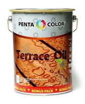 Aliejus terasoms su tungu Pentacolor Terrace Oil, juodas, 4.5 l