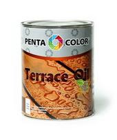 Aliejus terasoms su tungu Pentacolor Terrace Oil, rudas, 0.9 l