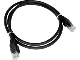 6 cat lan - Alantec KKU6CZA0.5 Patch-cord U/UTP cat.6 PVC 0.5m black - 3 nuotrauka