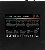 750 w maitinimo blokas - Aerocool LUX RGB PSU 750W - 5 nuotrauka