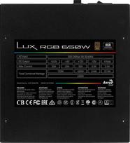 aerocool lux - Aerocool LUX RGB PSU 650W - 5 nuotrauka