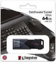flash 64 usb atmintines - KINGSTON DataTraveler Exodia Onyx 64GB - 1 nuotrauka
