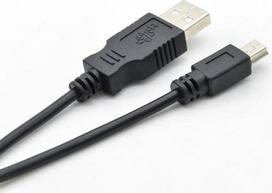 laidas usb mini b - Lanberg Cable USB / Mini USB Black 1.8 m - 2 nuotrauka