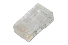 plokste tinklo - Digitus AK-219602 AT 6 Modular Plug, 8P8C, unshielded for Round Cable, two-parts plu - 2 nuotrauka