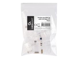 5e rj 45 - Gembird 8P8C Modular Plug CAT5 UTP 10pcs. LC-8P8C-001/10 - 5 nuotrauka