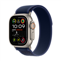 ultra apple watch - Apple Watch Ultra 2 GPS + Cellular 49mm Natural Titanium Case with Blue Trail Loop - M/L - 1 nuotrauka