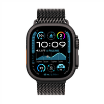 apple watch milanese loop - Apple Watch Ultra 2 GPS + Cellular 49mm Black Titanium Case with Black Titanium Milanese Loop - M - 2 nuotrauka
