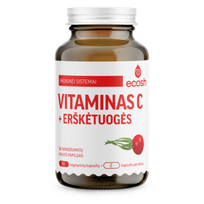 kapsules -  ECOSH vitaminas C su erškėtuogėmis, 90 kapsulių - 1 nuotrauka