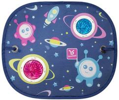 Benbat apvalus skydelis nuo saulės automobilio langui Space Collection, mėlynas (Blue)