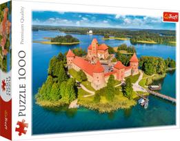 puzzle deliones 1000 - TREFL dėlionė „Trakų pilis“ 1000 det. - 2 nuotrauka