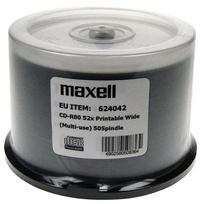 mini diskai - MAXELL CD-R 700MB 52x 80min Spindulys 50 Pack Spausdinimui - 1 nuotrauka