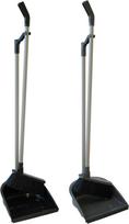 Sauber 24801054 Šiukšlių semtuvėlis su šluota ilga rankena Juodas (Black)