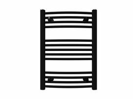 gyvatukas 50 cm - Vandeninis rankšluosčių džiovintuvas Koralux Rondo Classic, juoda, 50 cm x 70 cm, 280 W - 1 nuotrauka
