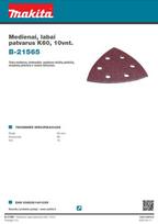 medienos slifavima - Trikampiai šlifavimo lapeliai Makita, 94mm, 10vnt - 2 nuotrauka