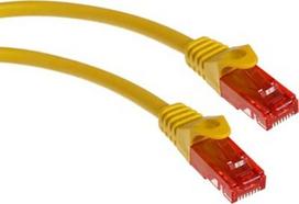 lan patch cord - Maclean MCTV-302 Patch Cord UTP Cat6 2m Yellow - 1 nuotrauka