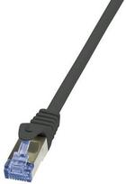 LogiLink CAT 6a S/FTP Cable Black 0.5m