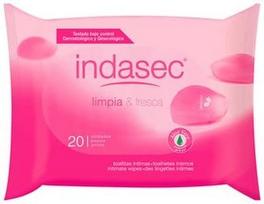 Indasec Intimate Wipes With Aloe Vera 20pcs