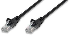 pvc tinklai - Intellinet CAT 5e UTP Patch Cable Black 0.45m - 1 nuotrauka