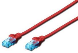 Digitus CAT 5e UTP Patch Cable Red 1m