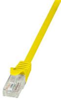 pvc tinklai - LogiLink Patchcord CAT 5e UTP 5m Yellow - 1 nuotrauka