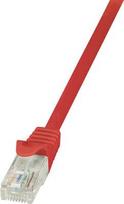 pvc tinklai - LogiLink Patch Cable Cat.6 U/UTP EconLine 1.5m Red - 1 nuotrauka